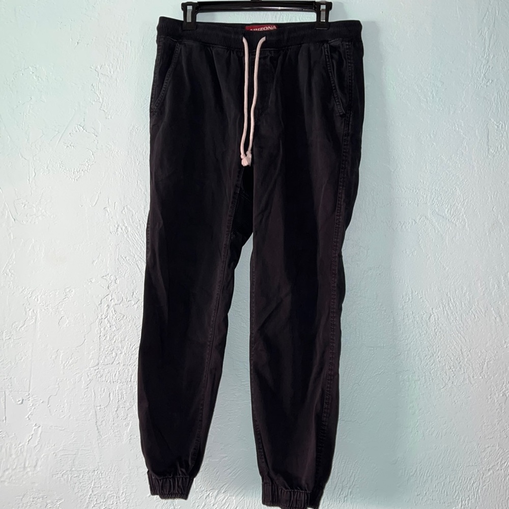 Arizona jean co, navy blue, jogger pants, size 30